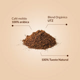 Café Blend Orgánico Arábica Natural Lata 250 gr Molido