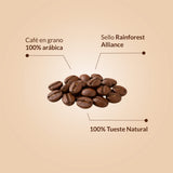 Café Blend Orgánico Natural Eco Beans Rainforest Alliance 1 kg grano