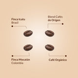 Café En Grano Natural Varios Orígenes de Tueste Natural - Pack 4 Latas 250 gr