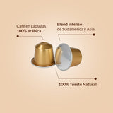 Cápsulas compatibles con Nespresso® Café Intenso 180 uds