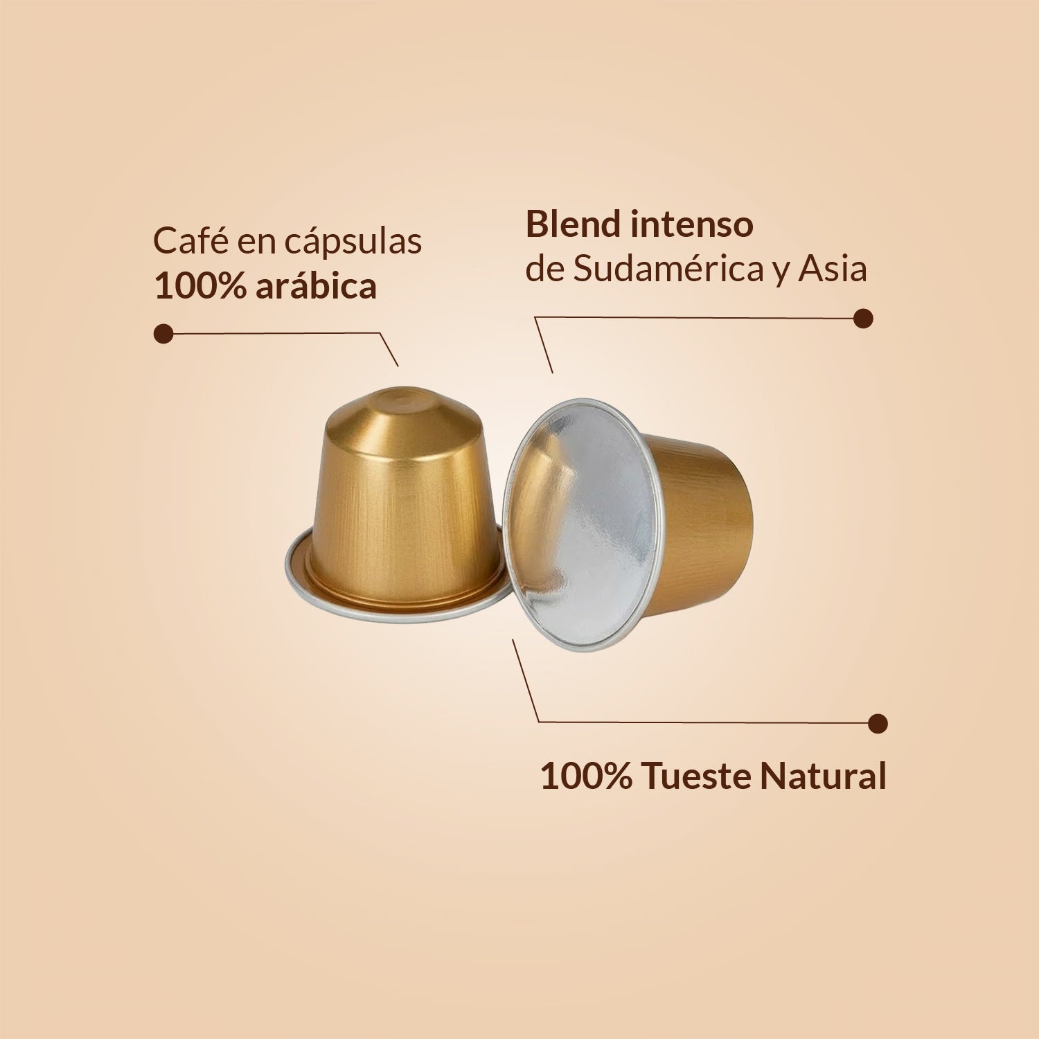 Cápsulas compatibles con Nespresso® Café Intenso 180 uds
