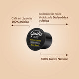 Cápsulas de Café Blue Black Blend 100% Arábica 96 uds