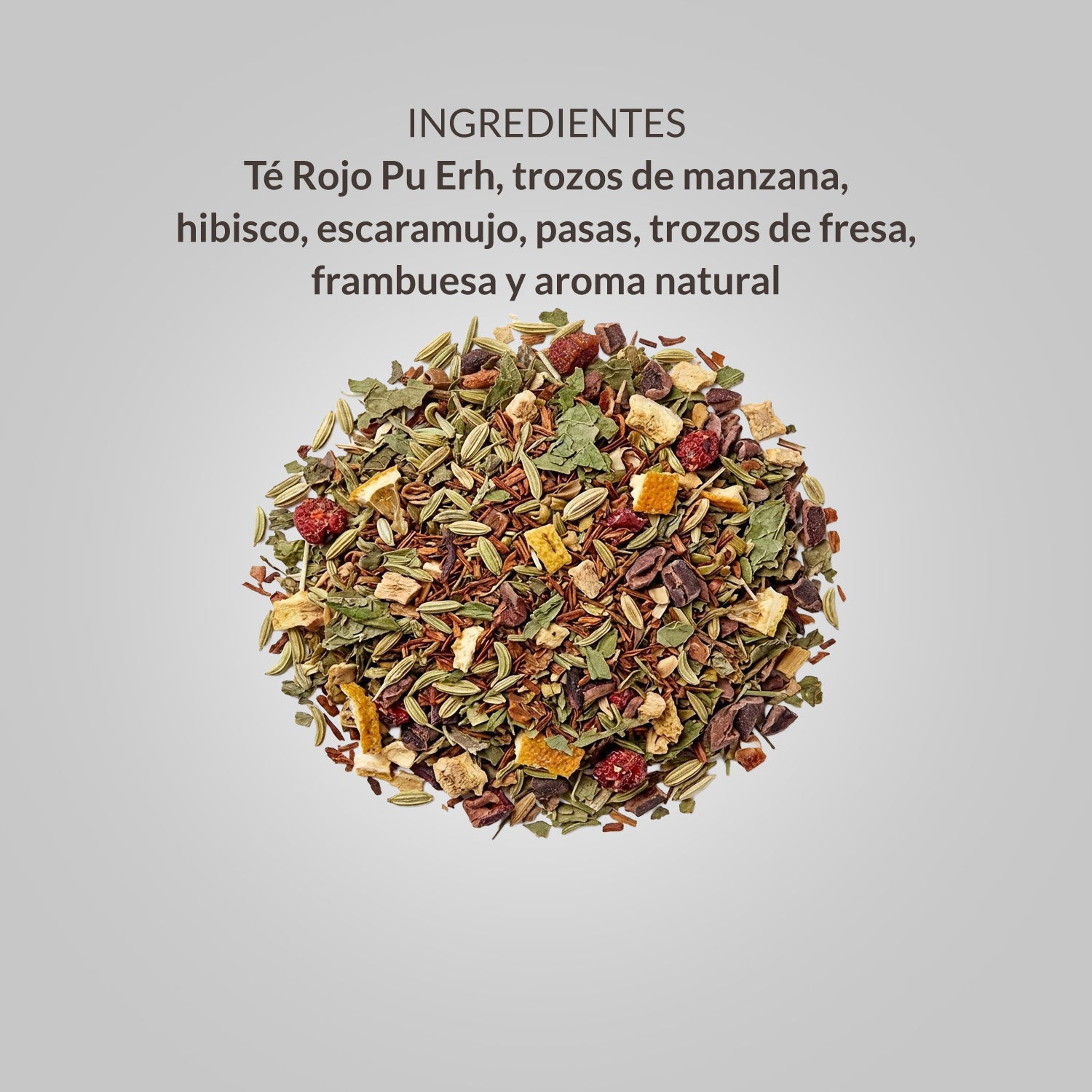 Té Rojo Pu Erh Orgánico Frutal 15 uds