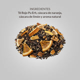 Té Rojo Pu Erh Orgánico con Naranja y Limón 15 uds