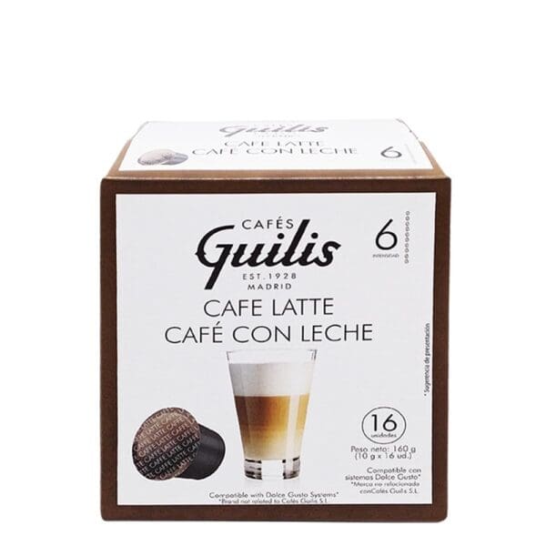 Cápsulas café con leche compatibles Dolce Guto